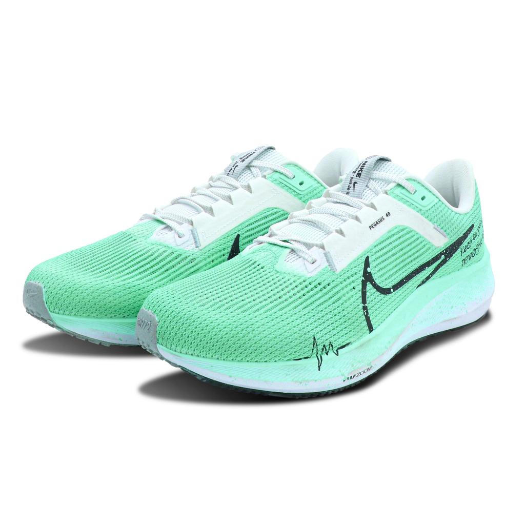 Nike Air Zoom Pegasus 40 Slip Resistant Abrasion Resistant Low top Running Shoes Men's Green DV3853-102(Team147-)