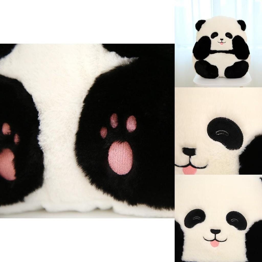 Panda Hua Hua Plush Toy Realistic Stuffed Panda Pillow For Kids And Adults