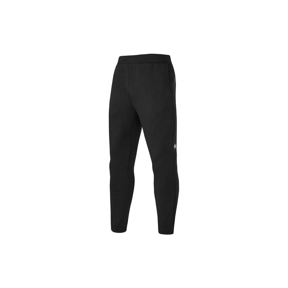 Skechers Solid Color Breathable Elastic Waistband Knit Sports Pants Men Bottoms Carbon-Black P124M010-0018