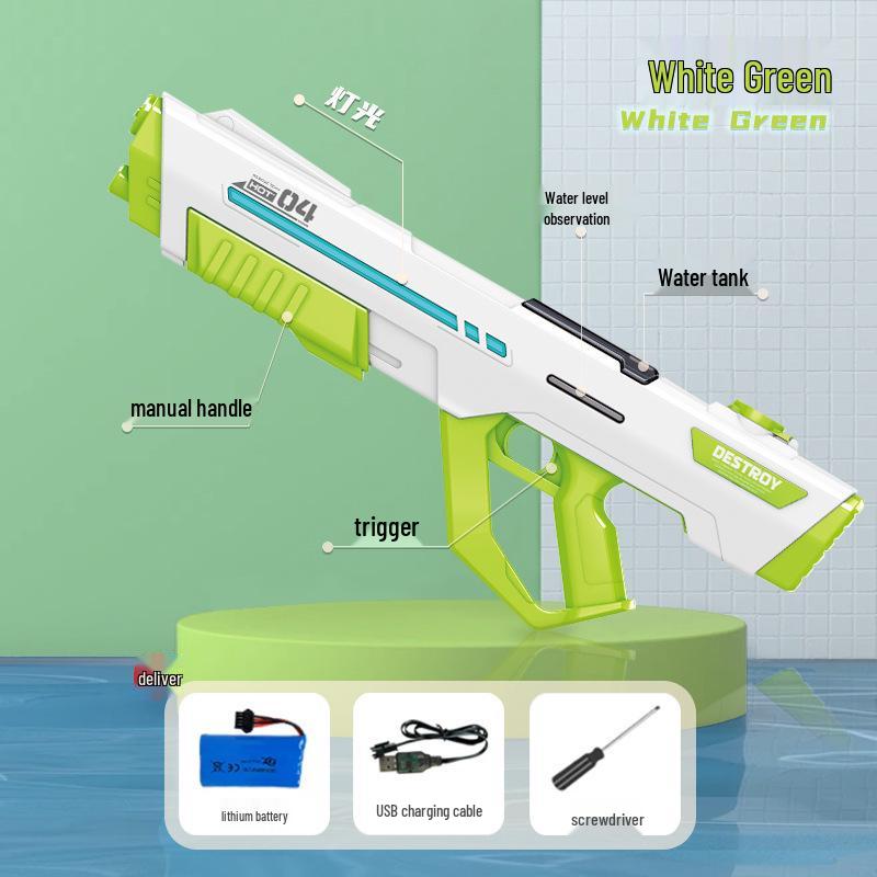 

2025 High-Power Electric Light Pulse Water Gun: Automatic, Large Capacity, Continuous Play Trend Toy