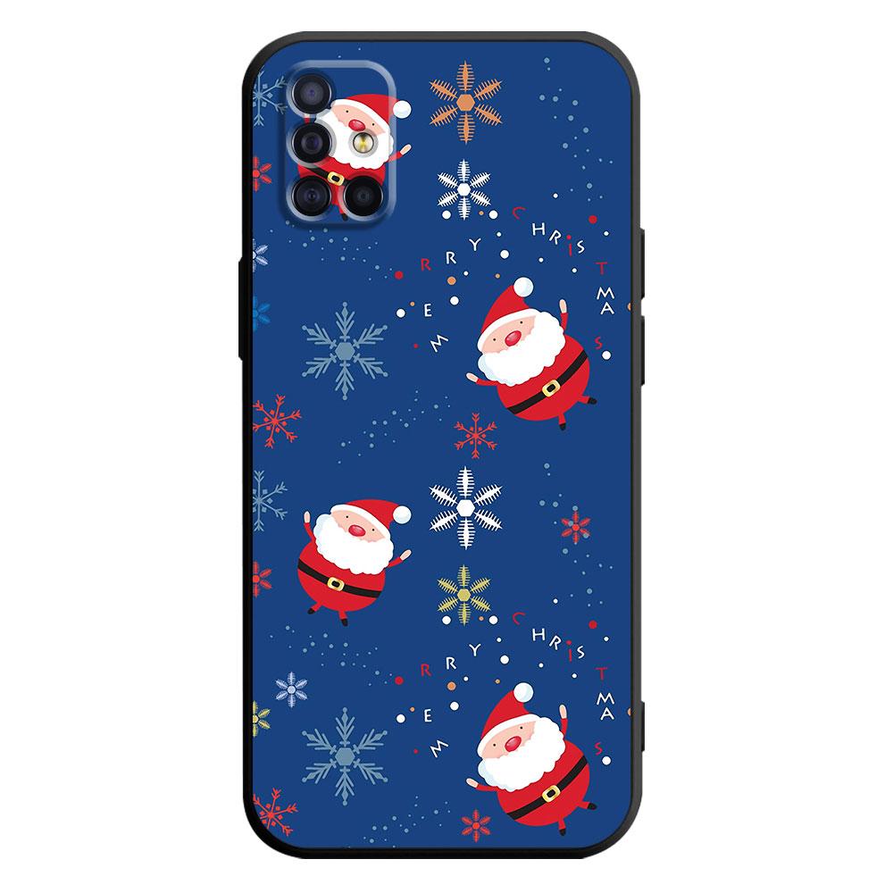Snowman Merry Christmas Coque Silicone Case Funda for Samsung Galaxy A51 A01 A04 A03 A50 A40 A20 A30 A10 A70 A20e A20s A71 Bag