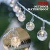 5-32M Outdoor LED Solar Light String 8-mode Crystal Ball Waterproof Courtyard Light Camping Garden Party Festival Decoration
