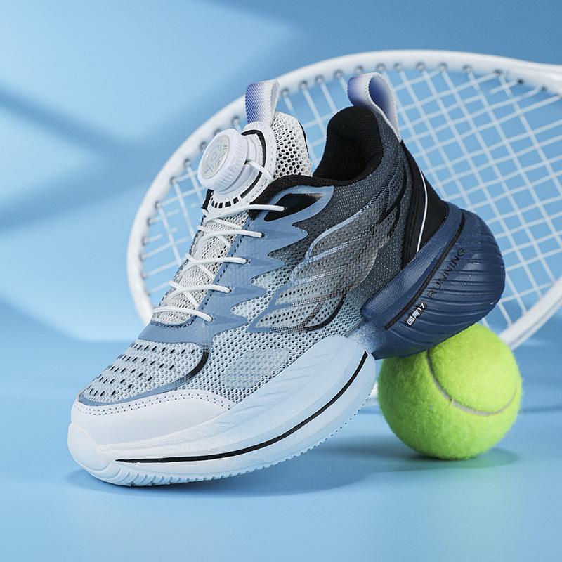 Boys' Autumn 2025 Mesh Sports Shoes with Rotating Buckle and Carbon Plate for Older Kids