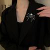 Halloween Spider Brooch 1/2Pcs 3D for Halloween, Horror Alloy Jackets Statement Pin Lapel Pin, Clothes Backpacks Costume Accessories Clothing