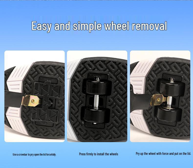 2025 A/W Unisex Kids' Two-Wheel Sports Shoes with Rotating Button