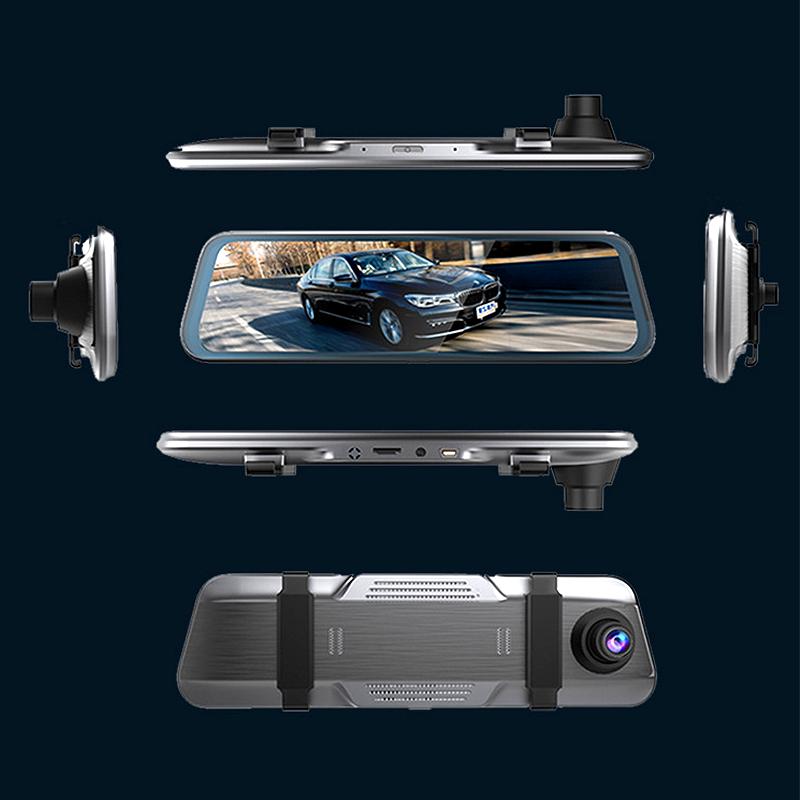 1/2/3 Option WiFi Auto Dashcam, 2K HD Touch Screen Rearview DVR, Front/Inside/Rear 170° Wide Angle Reverse Recording