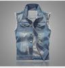 2025 Men’s Slim Fit Denim Vest - Korean Style Sleeveless Waistcoat for Spring & Autumn in Large Size
