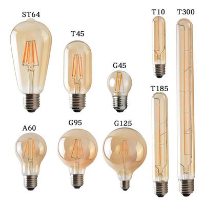 Vintage Retro Dimmable LED Filament Light Bulbs E14 SES 2W 4W 6W 220V Lamps RE