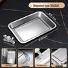 304 Stainless Steel Tall Thickened Dining Tray Set