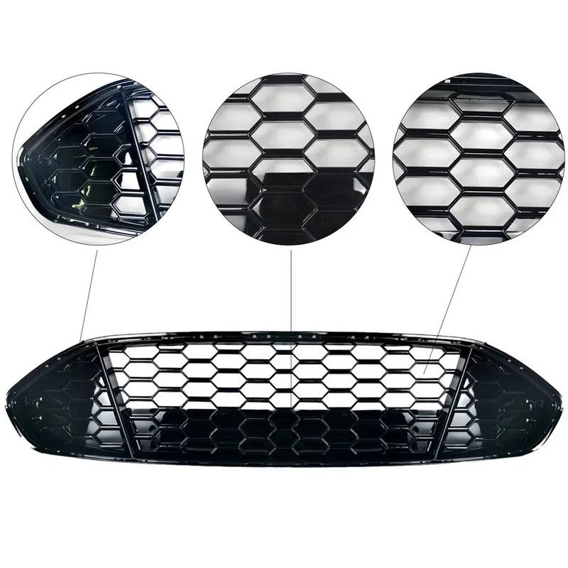 Honeycomb Mesh Car Front Bumper Radiator Grille For Ford Fusion / Mondeo 2013 2014 2015 2016 Mesh Center Racing Grills