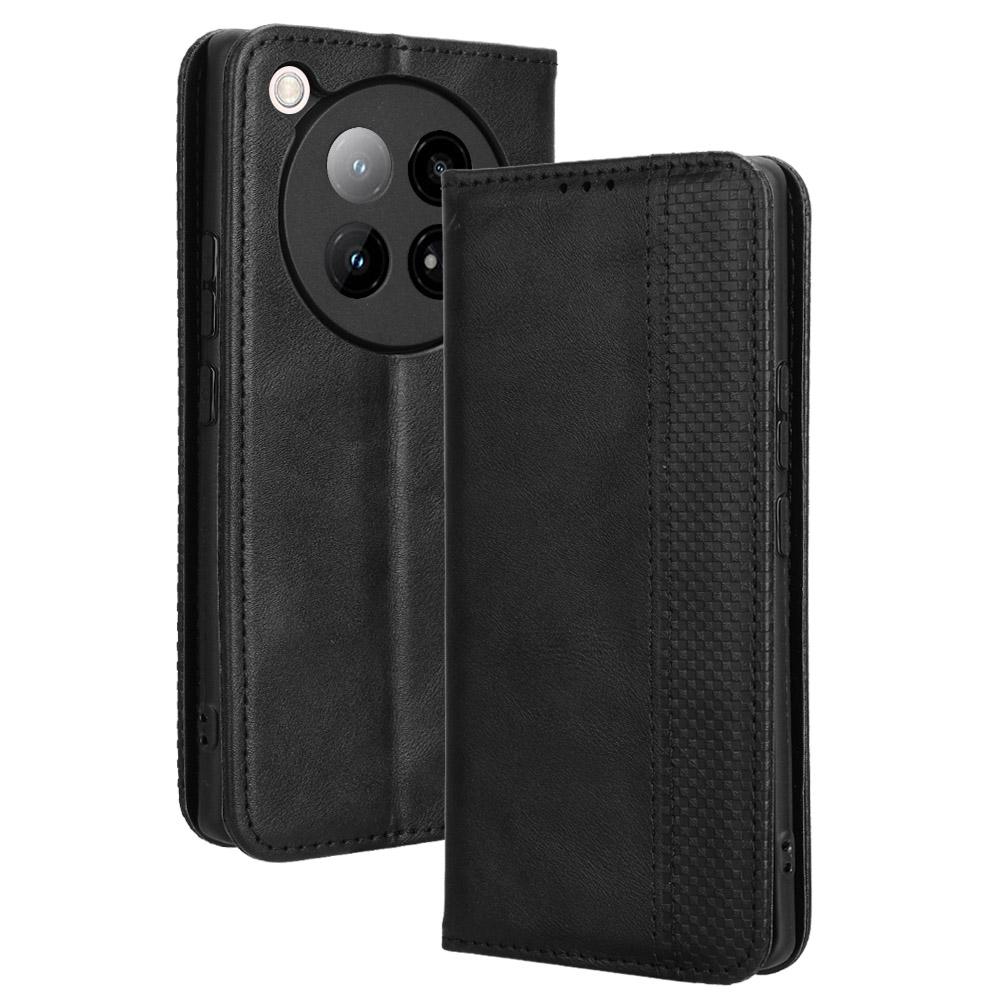 Dla Infinix Zero 40 4G X6860 Skórzane Etui Portfel Stojak Tekstura Retro Pokrowiec na Telefon