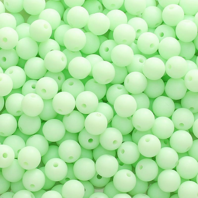 23-500Pcs Acrylic Beads Solid Colored Frosted Round Beads For DIY Bracelet Necklace Jewelry Making Accessories
