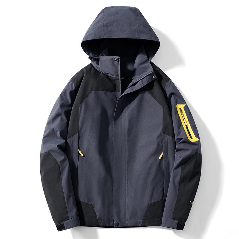 Wasserdichte Kapuzen-Wanderjacke für Damen und Herren für Herbst/Winter