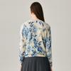 Women's 100% Cashmere Round Neck Pattern Sweater