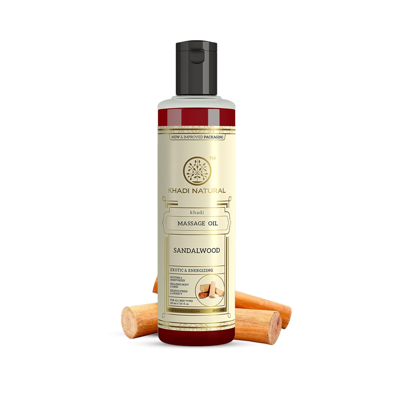 

Khadi Natural Sandalwood Massage Oil 210 Ml Relaxing Body Massage Oil For Soft Skin And Aromatherapy Wellness Routine