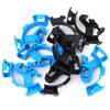 1/5x Water Pipe Fixing Clamp Aquarium Filtration Holder Black Blue Mount Tube Tank Fit Clips for Fish Tank Firmly Hold Hose