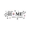 Wallpaper Flower Vine Alphabet Proverbs Wall Sticker Room Quote Clothes Store Poster Ornaments Wear Hanger Bedroom
