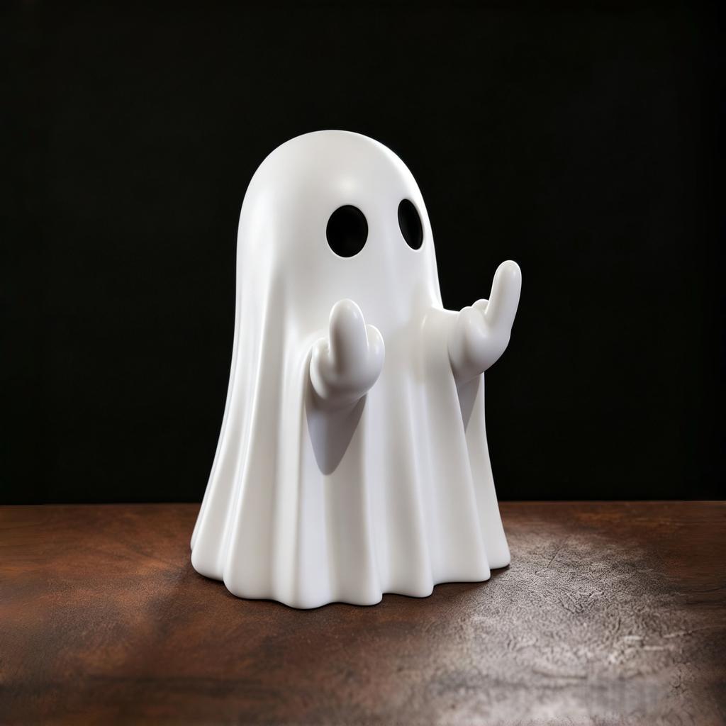 Cute Ghost Statue Halloween Decor Valentine Day Gift Coffee Table Ornament Home Decoration