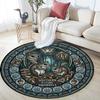 Desert Gecko Glass Round Area Rug Under Office Chairs Bedroom Living Room Home Decor