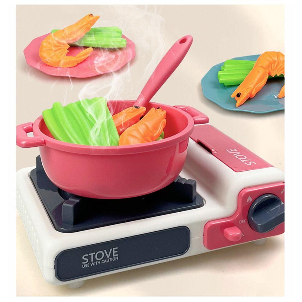 Plastic Playing House Kitchen Toy Microwave Simulation Rice Cooker Funny Baking Playset Gift