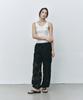 Haipeogeullipeu Scallop Pants Black