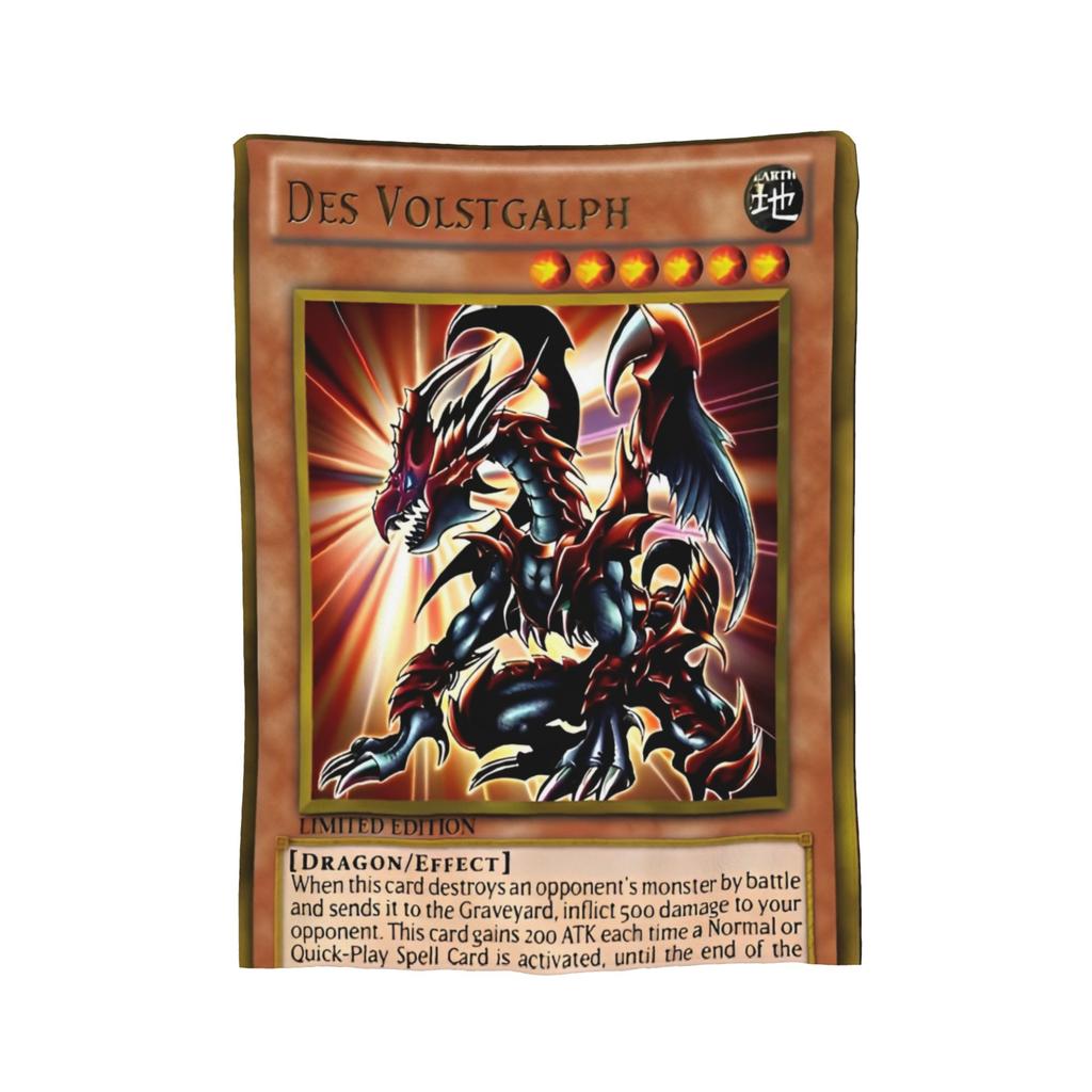 Yu Gi Oh Card Dark Magician Blanket Cover Flannel  Ultra-Soft Throw Blankets for Airplane Travel Bed Rug