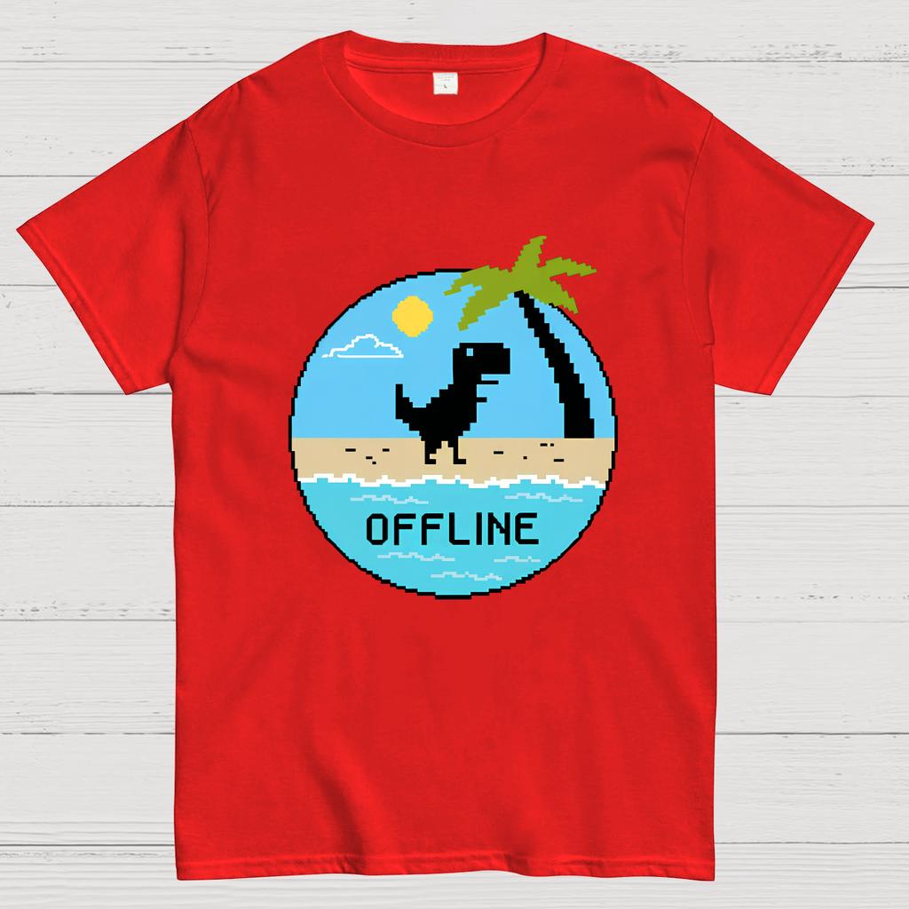 Dinosaur Offline Nerdy T-Shirt