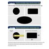 HANDUNYOU Square Small Diameter Toilet Flush Button