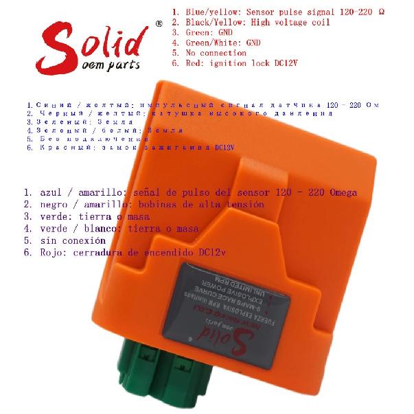 6PIN CDI adjustable DC performance Racing For kayo T2 172FMM Racing CDI T4 169FMM CDI LF250GY-3 CB125 DC CDI 4 wire
