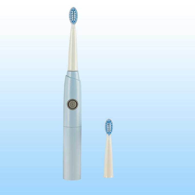 Electric Toothbrush Soft Bristle 2 Brush Dry Battery Model IPX7 Waterproof Electric Toothbrush