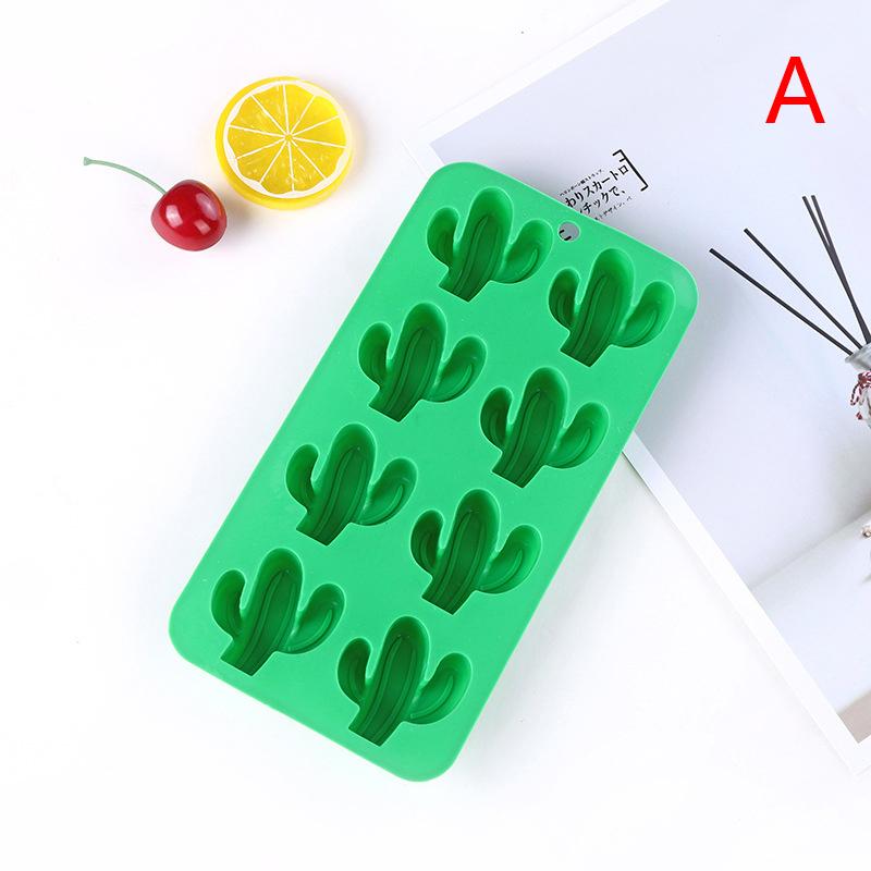 

Липкий ананас Кактус Пингвин Кокосовая пальма Шоколад Силиконовая форма Diy Помадка Конфеты Поднос для кубиков льда Кухонный инструмент для выпечки зелёный