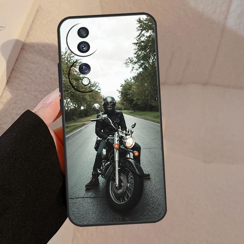 

Мотоциклетный человек для Honor 90 70 50 Lite Magic 5 Pro 8X 9X чехол для телефона Honor X8a X9a X7a X6a X9 X7 X8 X9b Honor Magic4 Lite