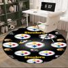 Pittsburgh Football  Round Rug for Livingroom,Bedroom, Palyroom, Chair Rug, Area Rug, Circle Carpet, Large Size Fan Christmas Gift