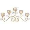 European Wrought Iron 5-Head Crystal Candelabra for Weddings and Dining - Chinese Style