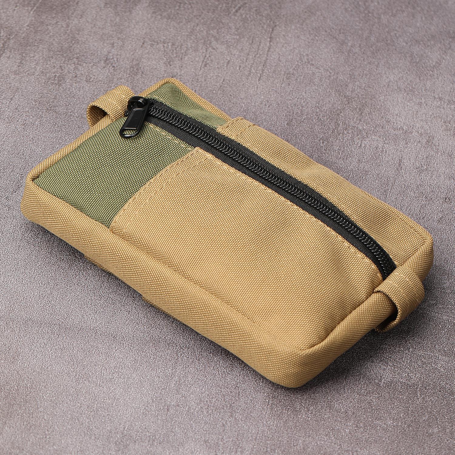 

Double-layer Shoulder Straps Outdoor Tactical Bag Men s Tool Kit Small Hanging Bag Accessories Miscellaneous Bag Multifunctional хакі