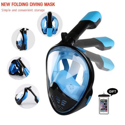 New Foldable Full Face Diving Mask Underwater Scuba Anti Fog Snorkeling Set Swimming Equipment