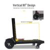 Compact Folding Hand Truck: Portable Four-Wheel Small Trailer Cart for Travel, Shopping, and Luggage Transport.