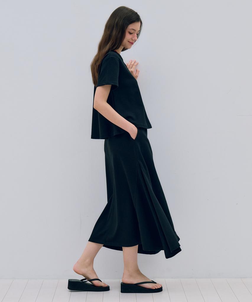 Metapeo Met Daily Modern Long Skirt Modern Black