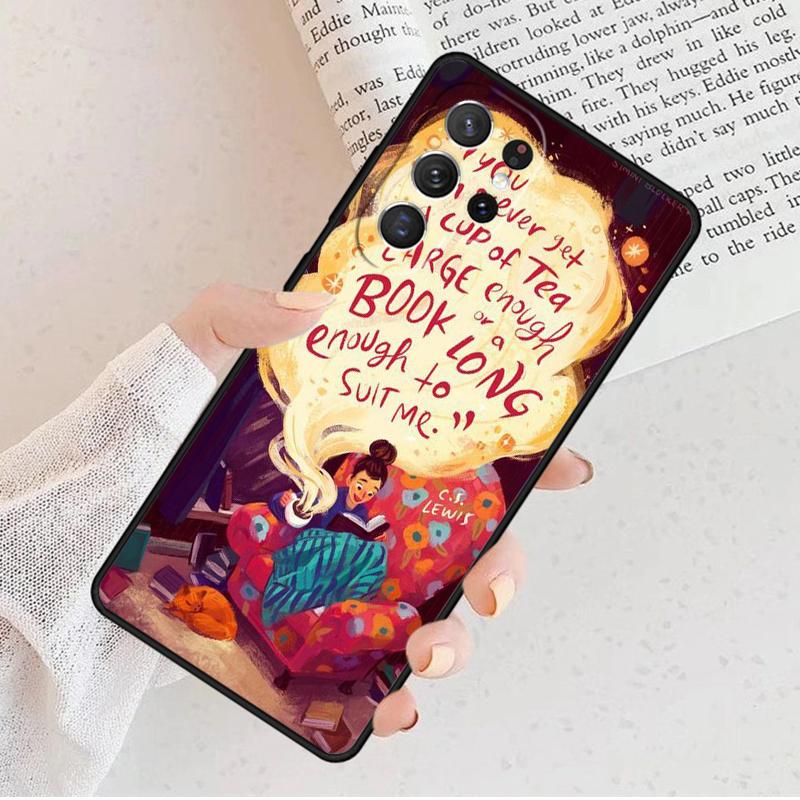 Book Lover Phone Case For Samsung Galaxy S25 S23 S30 S8 S21 S20 FE S24 S22 Note 10 20 S8 Plus Lite Ultra