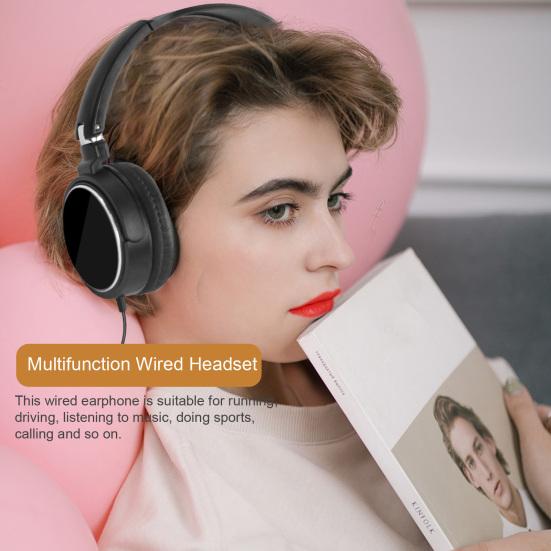Wired Headset Ergonomic Intelligent Noise Reduction Clear Sound Music Game Call 3.5mm Wired Gaming Earphone Audio Accessories
