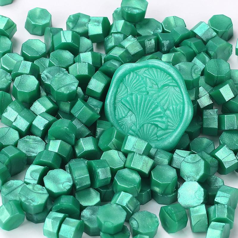 200PCS/bag Octagon Sealing Wax Beads Vintage Sealing Stamp Scrapbook Material Wedding Invitation Of Card Envelope Decoration