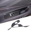 ABS Carbon Car Power Window Lift Switch Cover Trim For Corvette C8 Z51 -2024