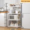 Kitchen 5-Tier Storage Rack Household Storages Organizer Bathroom Shelf Stackable Simple Storage Rack Adjustable Storages Shelf