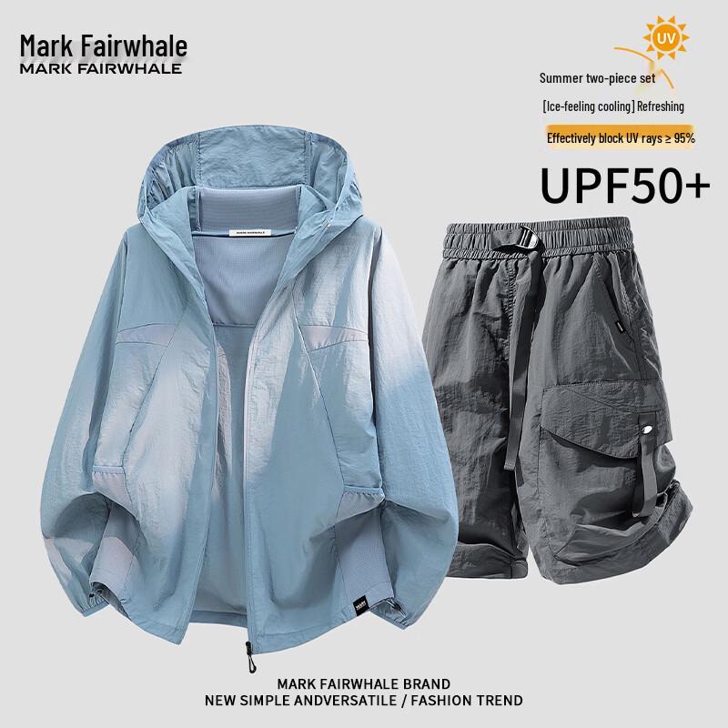 

Mark Fairwhale Men s Lightweight Sun Protection Workwear Two-Piece Set L