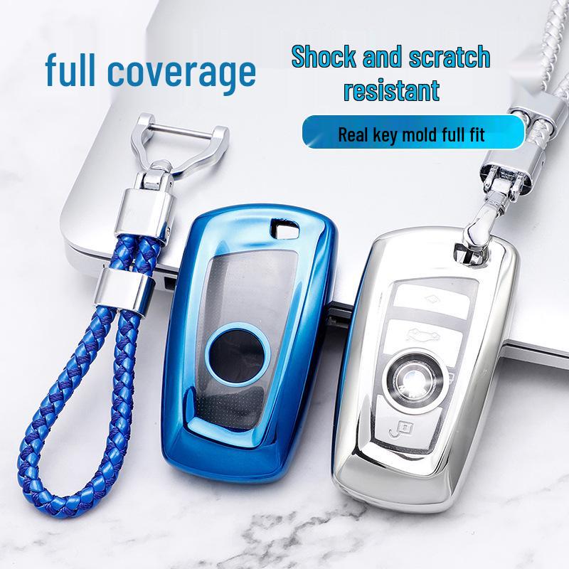 BMW 5 Series 7-Button Key Fob Protective Case and Buckle 520/525 525Li Car Accessories
