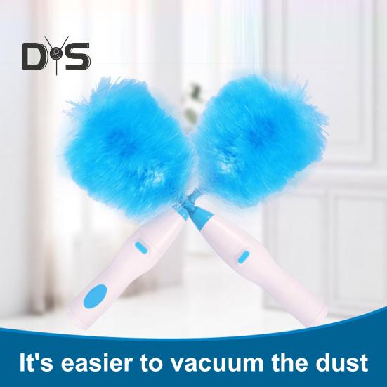 360-Degree Rotating Electric Duster Brush Battery Powered Quick Cleaning Super Absorbent Washable Dust Collector Wireless Cleaning Brush