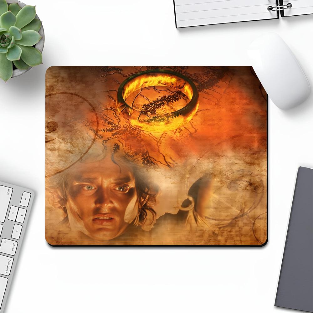 The L-LordS of the R-Rings Mouse Pad Art Gaming Gamer Small Rubber Locking Edge Large Computer Fashion MousePad Laptop Desk Pad