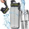 Titanium Bottle 680ml Sport Water Bottle Drink Tritan BPA Free Black