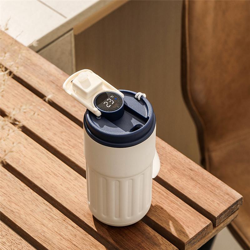 450ML Smart Thermosbottle Digital LED Temperature Coffee Mug Stainless Steel Thermal Mug Tumbler Mug Portable Flasks
