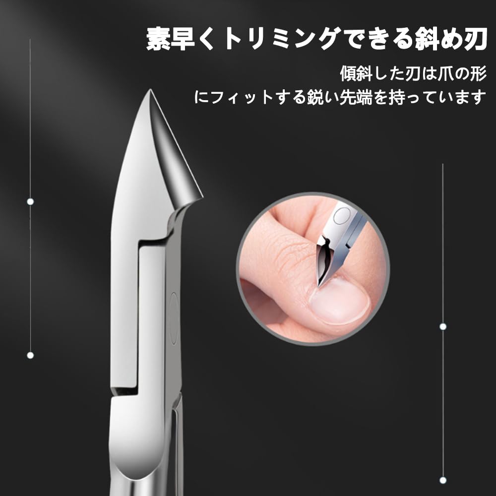 Stainless steel cuticle nipper for cuticle nail clippers for and nail trimming, hangnails, care.